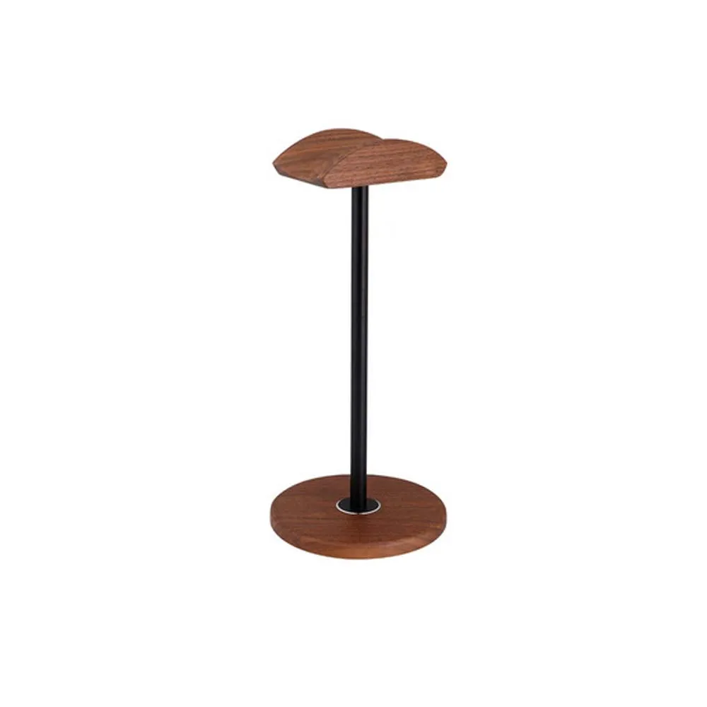 brown-black JINSERTA Универсальный держатель для наушников модный дизайн из дерева+ алюминиевые наушники из сплава гарнитуры настольная подставка аксессуары - Цвет: brown-black