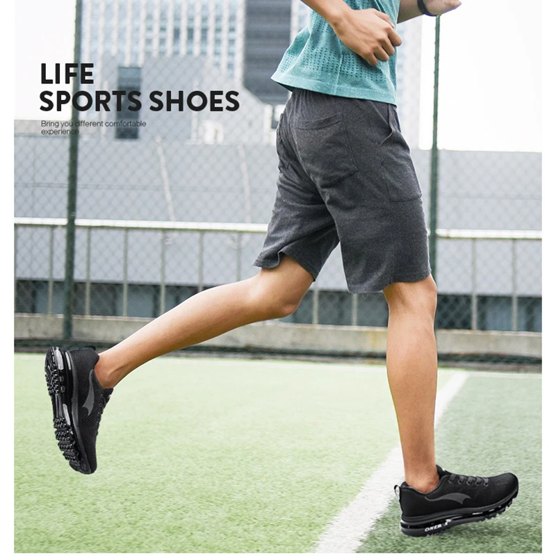 ONEMIX 2023 Men Running Shoes Sport Tennis Shoes Fashion Breathable Air Cushion Athletic Trainers Trail Sneakers Free Shipping