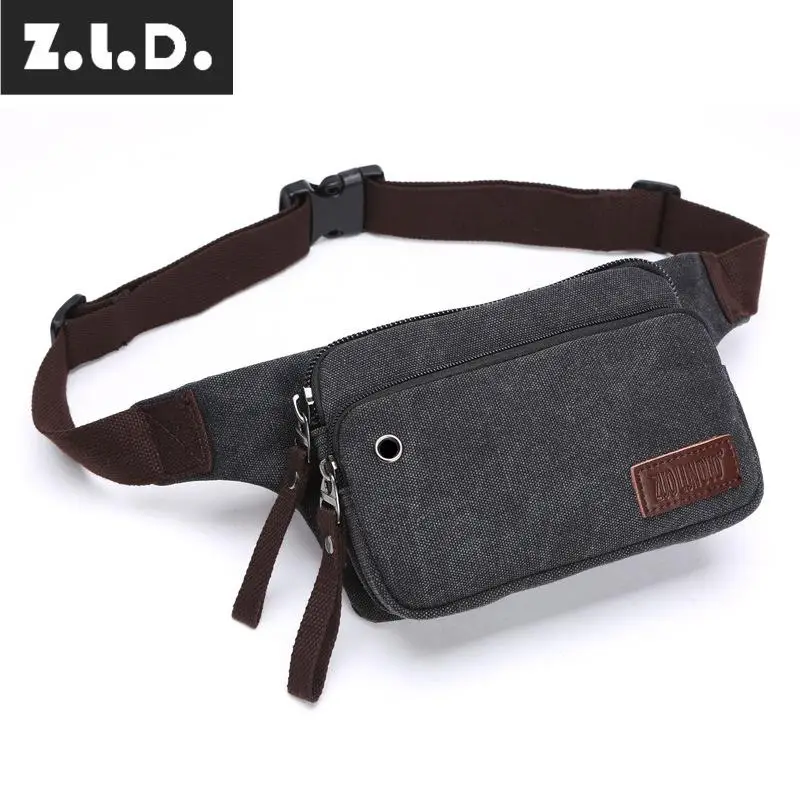 Модная сумка унисекс Z.L.D из натуральной холщовой ткани мотоциклетная военное