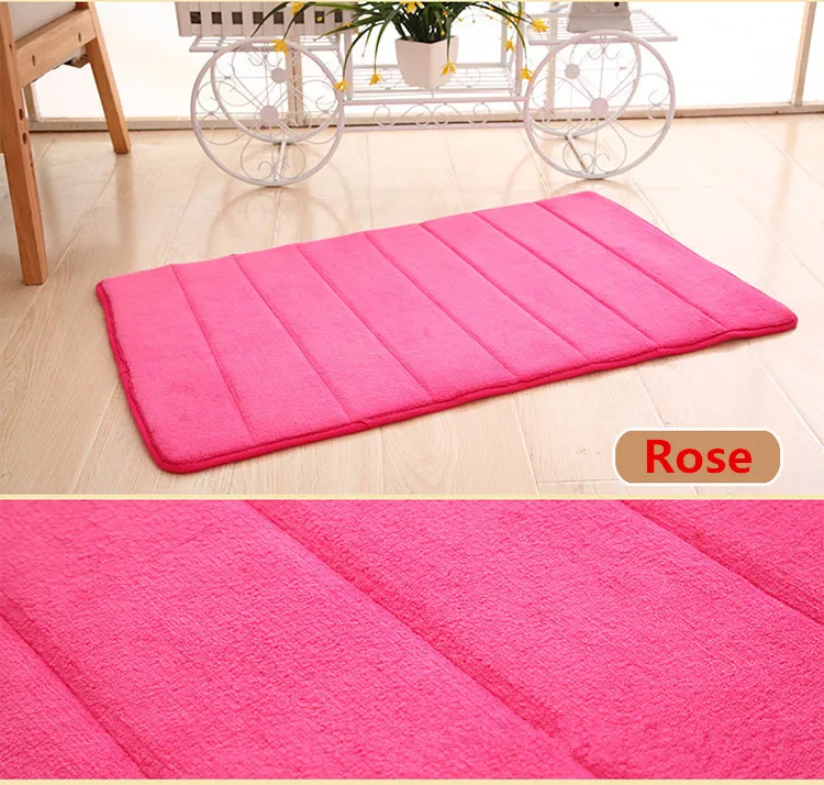 Memory Foam коврики для ванной коврик в полоску комнаты на нескользящей подошве