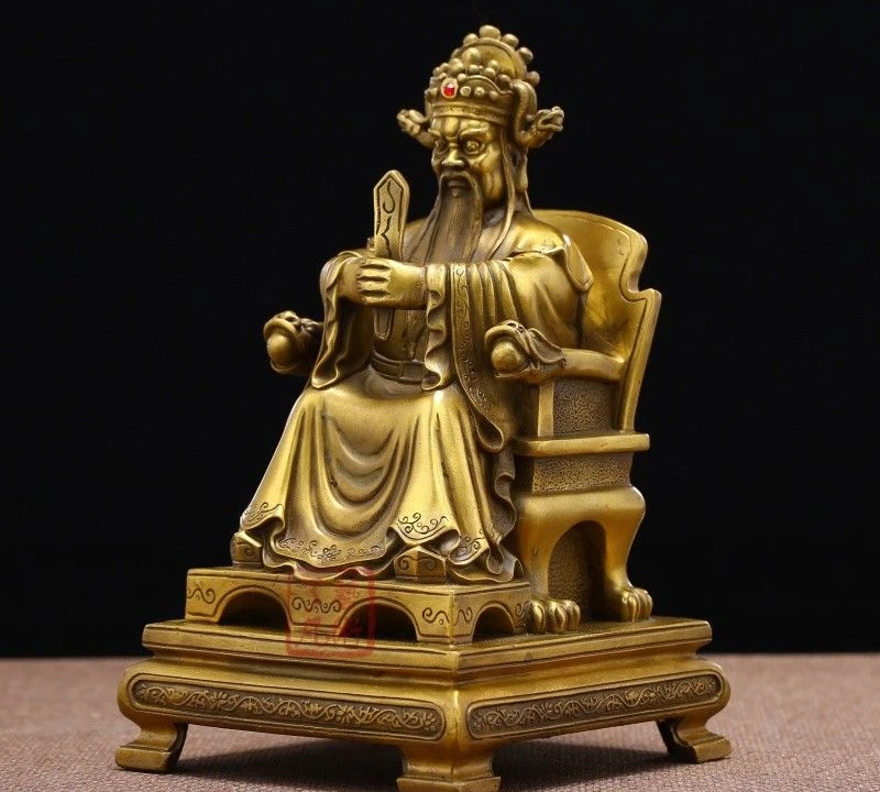 Китайский Миф Статуэтка длинноwang blessding Dragon King божества Будды|Статуи и скульптуры|
