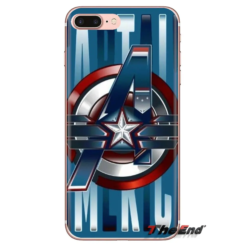 Transparent Soft Cases Covers marvel Captain America For Huawei Mate Honor 4C 5C 5X 6X 7 7A 7C 8 9 10 8C 8X 20 Lite Pro |