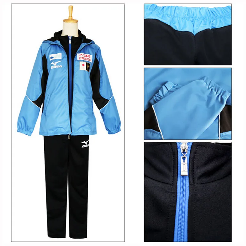 YURI ON ICE Косплей Костюм KATSUKI Yuri куртка Аниме пальто Зимняя толстовка мужская на