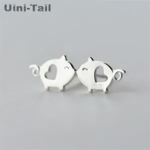 Женские серьги-гвоздики ручной работы, из серебра 925 пробы