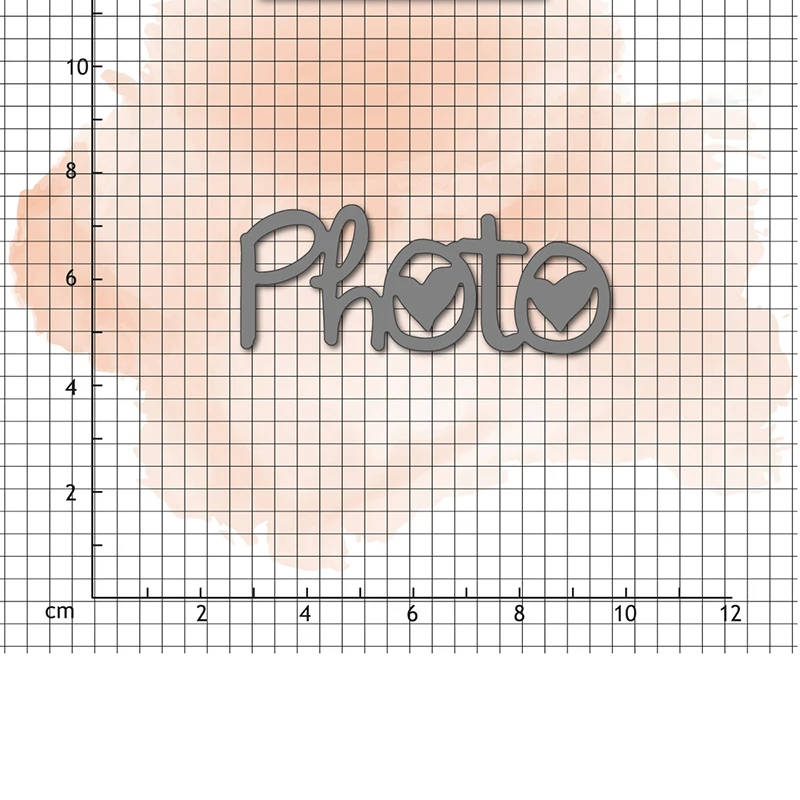 JC Metal Cutting Dies for Scrapbooking Letter PHOTO Words Craft Die Cut Album Folder Stencil Card Making Template Decoration