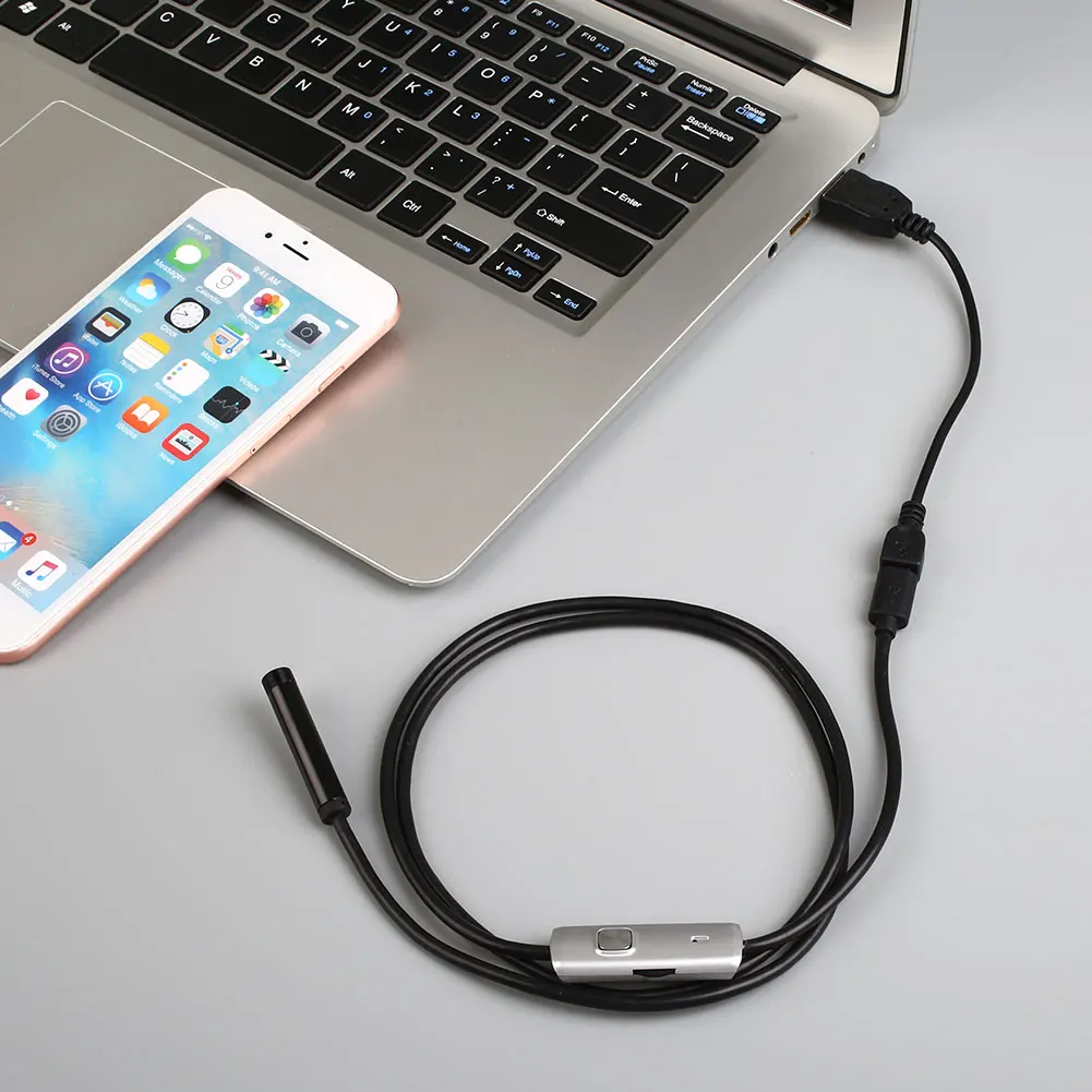 Lensoul 7 мм объектив 1 м мягкие/жесткий кабель micro usb андроид эндоскопа Змея OTG USB инспекции Камера для samsung Galaxy S5 S6 S6 S7