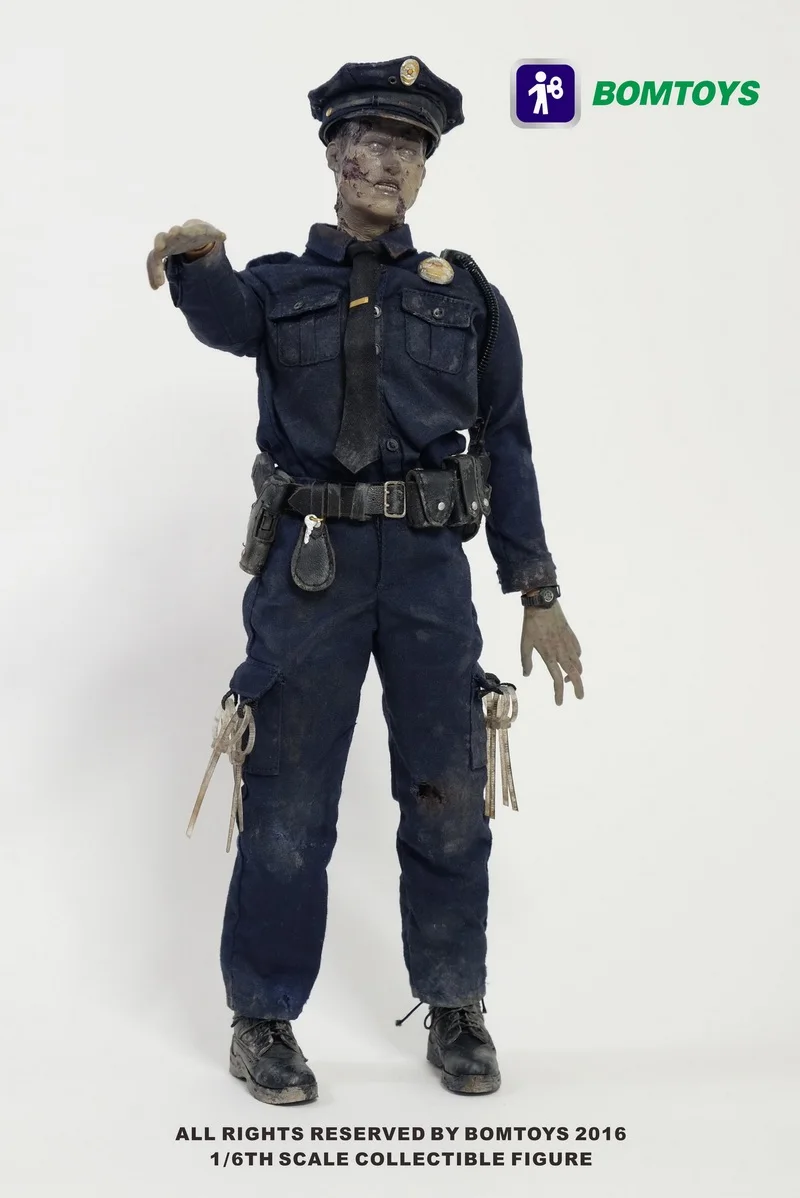 BOMTOYS BT003 полицейский зомби 1/6 фигурка