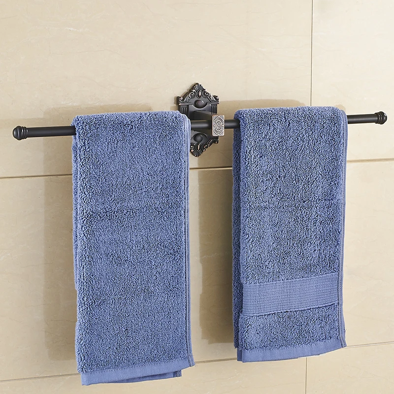 Античная твердая латунная вешалка для полотенец кольцо Латунное одно Полотенце