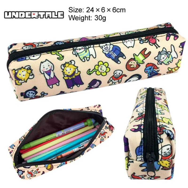 20 шт оптовая продажа подсказочный пенал для карандашей мультфильм из ткани Undertale
