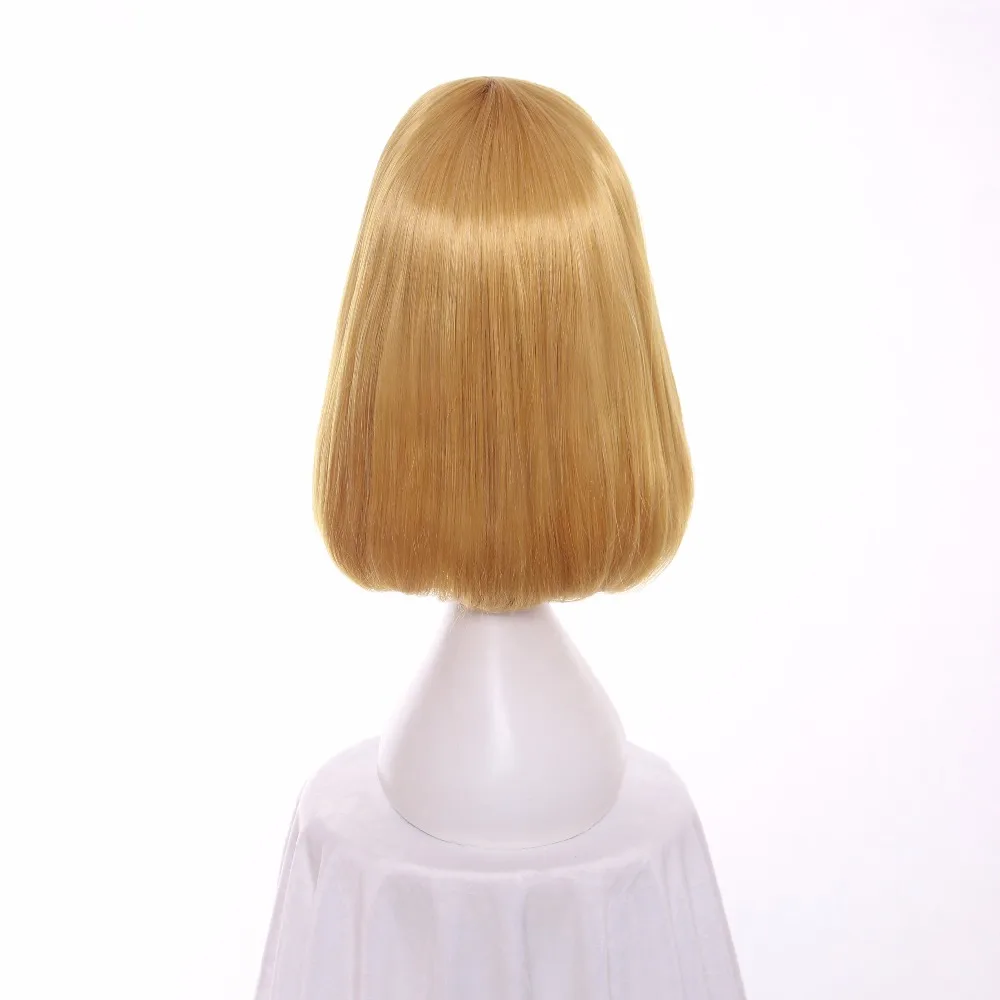 Ccutoo 14 &quotженские золотистые короткие синтетические прически плоские челки Bobo