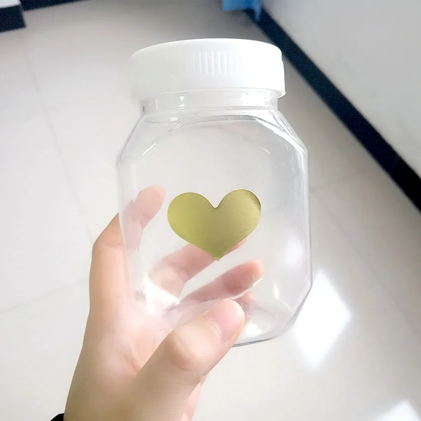 120 шт./упак. Blank Gold Heart Design герметичная наклейка бирки для подарочной упаковки