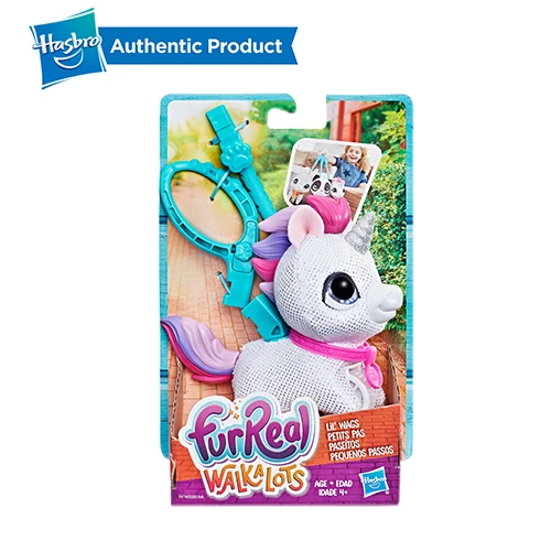 UNICORN Hasbro FurReal Friends Walkalots большой Wags Единорог кошка, большая собака, котенок, Lil' Wags кролик, ходунки мех Домашние животные игрушки и подарки для детей - Цвет: UNICORN