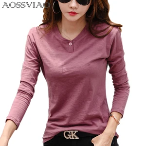 2021 женская осенняя и зимняя повседневная футболка модная черная футболка с 0 вырезом хлопковые топы с длинными рукавами зеленый черный белый