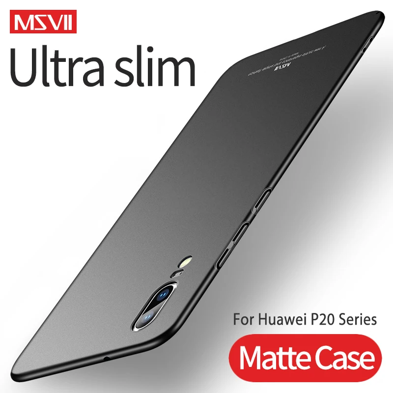 Чехол для huawei P20 MSVII Жесткий ПК легкий матовый чехол ультра тонкий матовый чехол для huawei P20 Pro Lite чехол для телефона