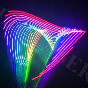 Лазерный светильник RGB 2 Вт 2000 МВт с высокой мощностью для дискотек и вечеринок