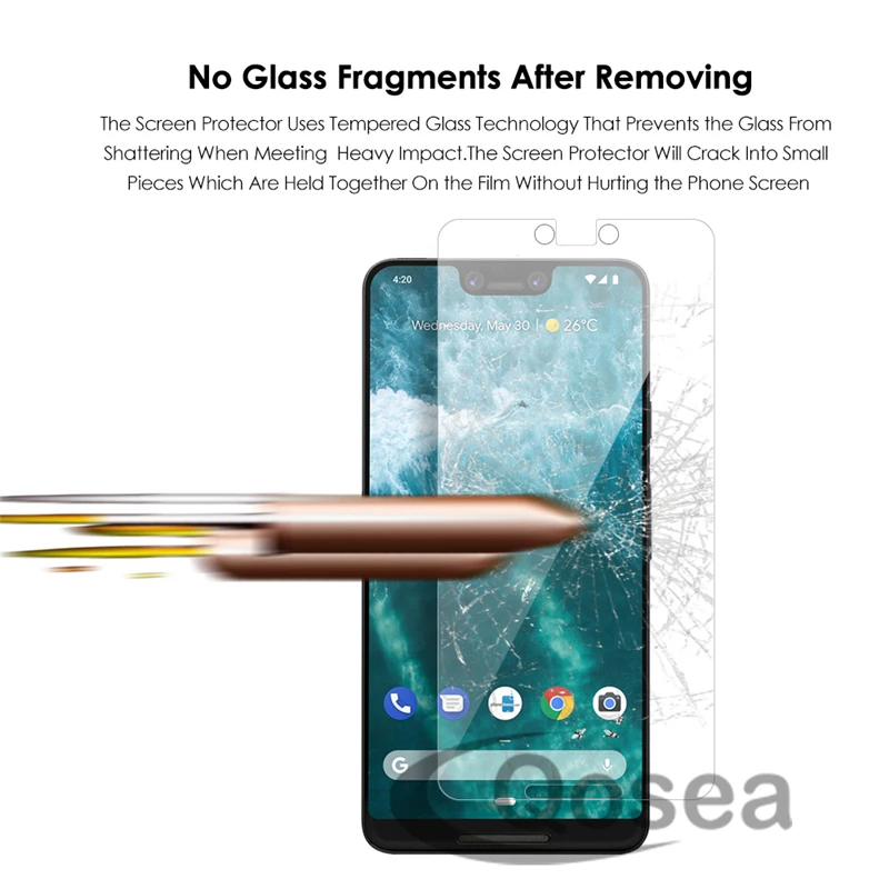 Qosea 10 шт Защитная пленка для экрана из закаленного стекла для Google Pixel 3 XL защитная пленка 9H ультратонкая прозрачная пленка для Google Pixel 2 XL