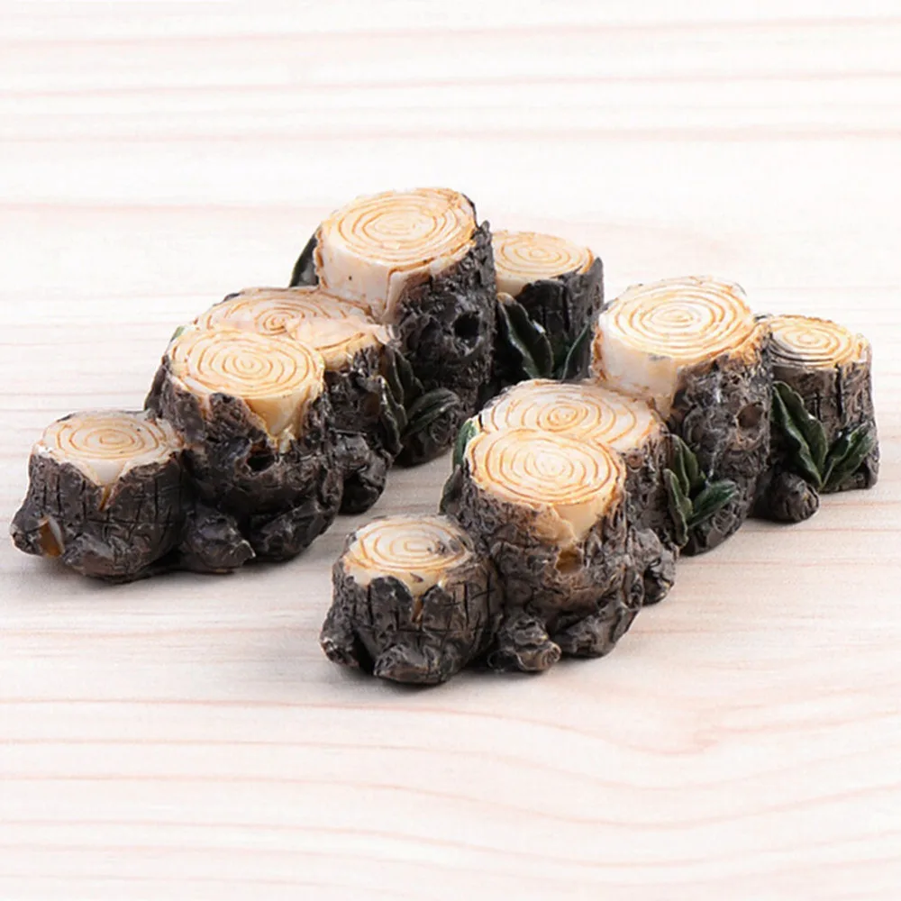 DIY Mini Tree Stump Bridge Model Resin Fairy Garden Miniatures Dollhouse/ Terrarium/ Succulents/ Micro Landscape Decoration | Дом и сад