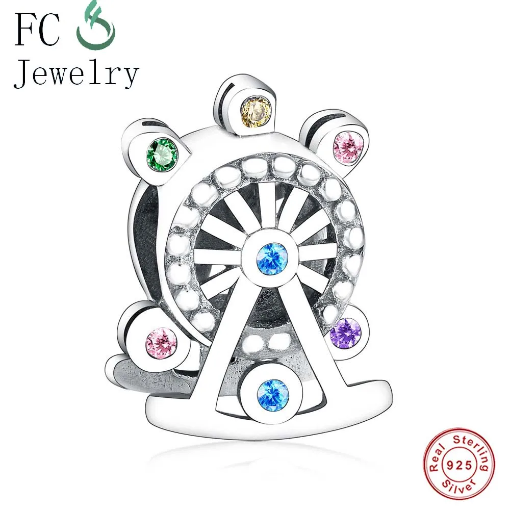 FFC0220 30 шт. в партии, браслет Pandora Charms, 925 серебряная детская повозка из бисера, ювелирные изделия Berloque,, DHL, EMS - Цвет: FFC0220