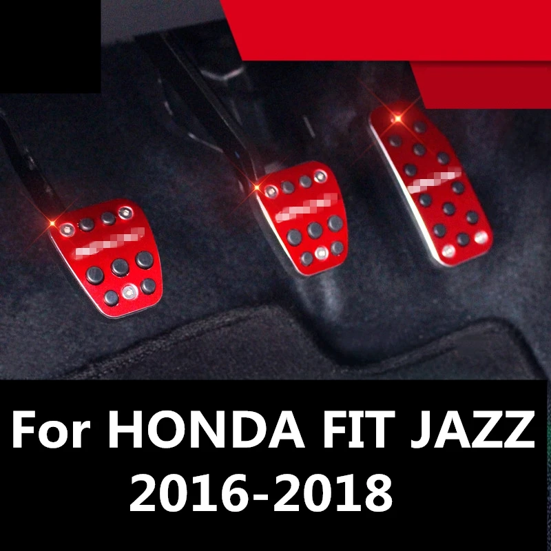 Для HONDA FIT JAZZ 2016 2018 автомобильный Стайлинг крышка из алюминиевого сплава для ног