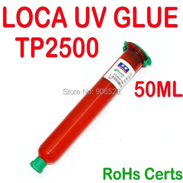 Бесплатная доставка жидкий оптический прозрачный клей TP2500 50 мл LOCA для galaxy S4 note3