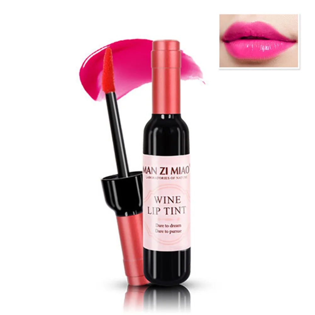 New Moisturizing Long-lasting Wine Bottle Lip Gloss Lipstick 6 Colors For Women | Красота и здоровье