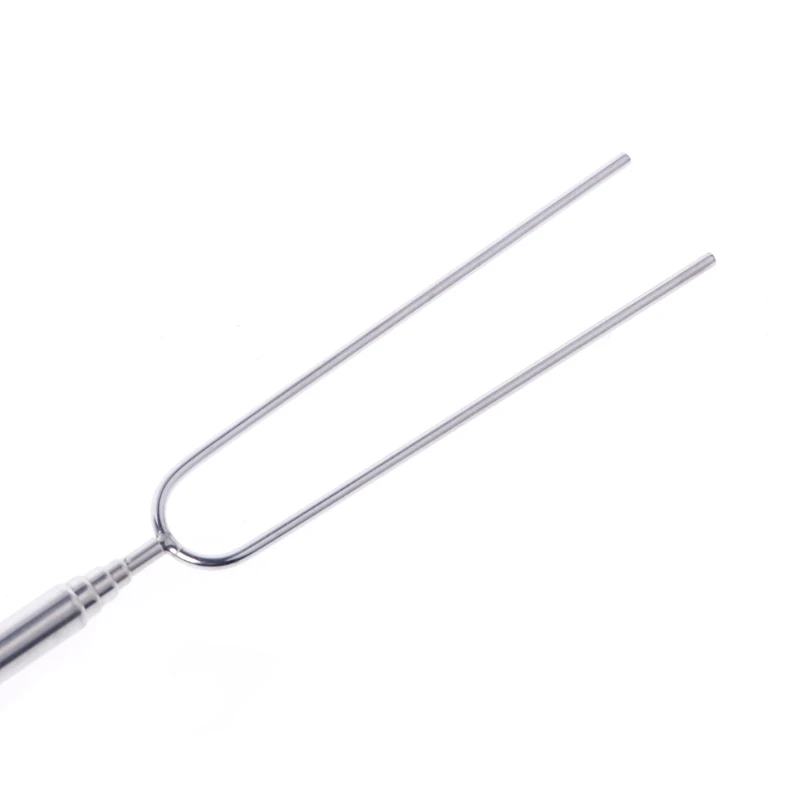 

1PC Stainless Steel Barbecue Fork Adjustable Wooden Handle BBQ Marshmallow Roasting Stick Extending Roaster Telescoping BBQ Tool