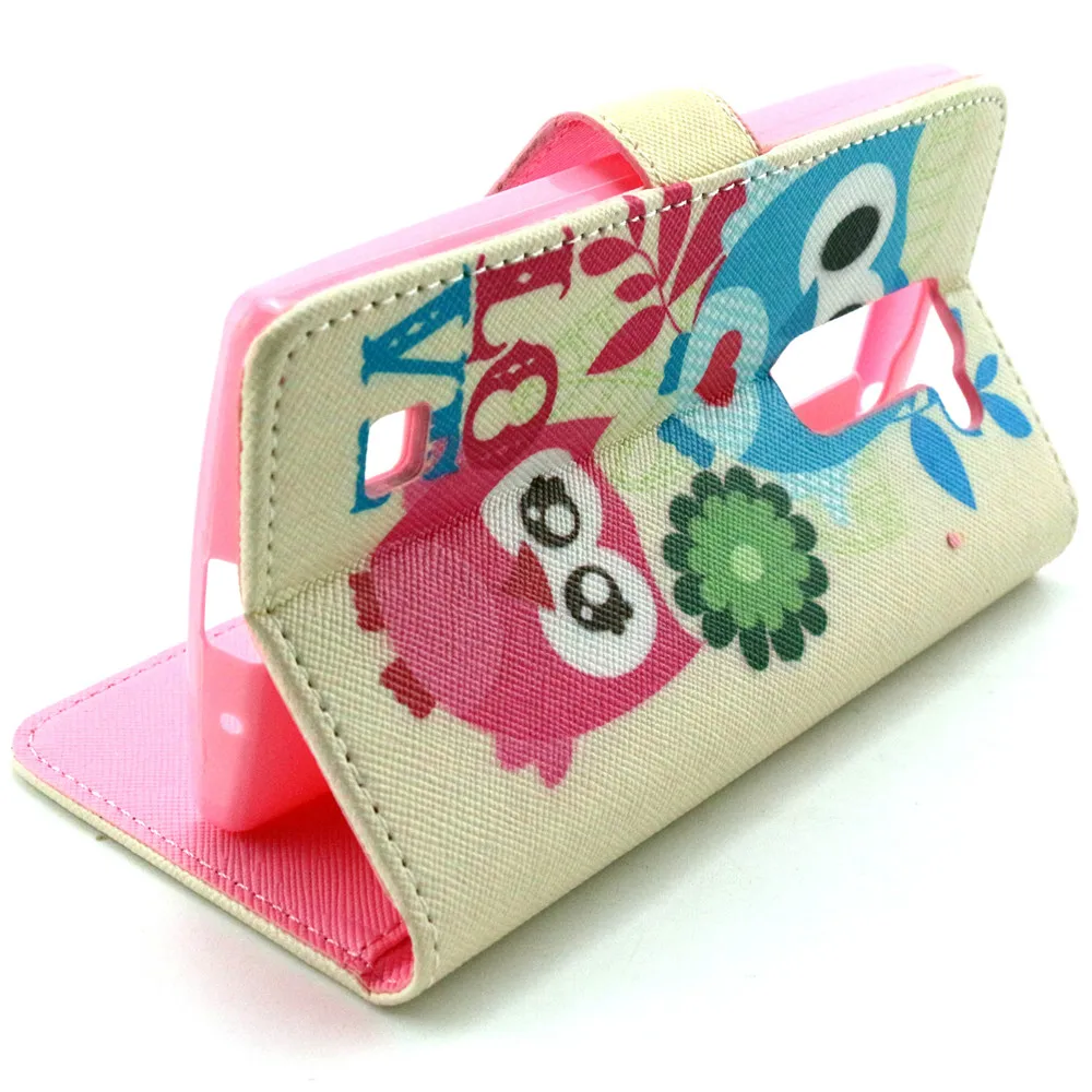 Милый ребенок Совы любовь Дизайн кожа флип Стенд кошелек чехол для LG G4C h525n/g4 мини