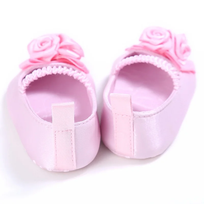 2018 с цветочным принтом украшением Обувь плоской подошвой для девочек Ремешок на