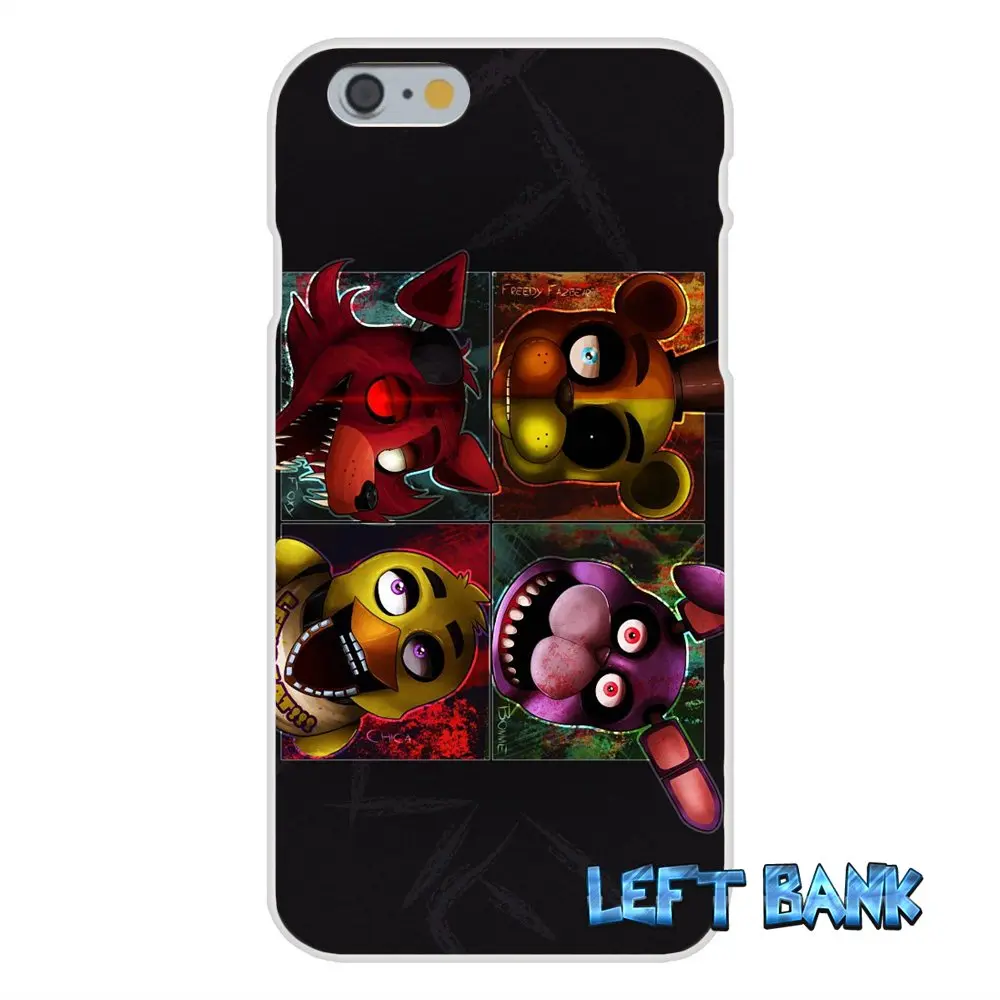 Мягкий силиконовый прозрачный чехол из ТПУ для Samsung Galaxy Note 3 4 5 S4 S5 MINI S6 S7 edge Five nights at