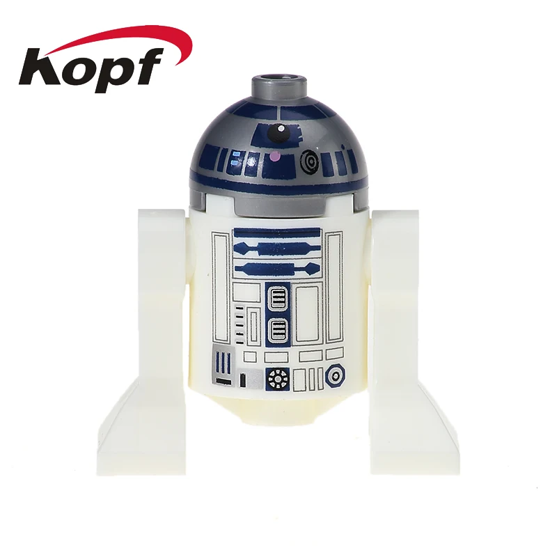 332 Without Box Wars Робот мини BB8 BB-8 с черный красный серый синий Цвет R2D2 с подносом R3-D5 строительные блоки Детский подарок игрушки D1000 - Цвет: 332 Without Box