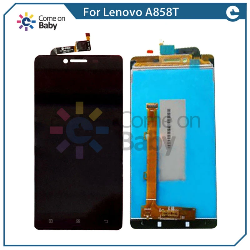 Original For Lenovo A858T LCD Display Touch Screen Digitizer Assembly 4G Black White in stock | Мобильные телефоны и