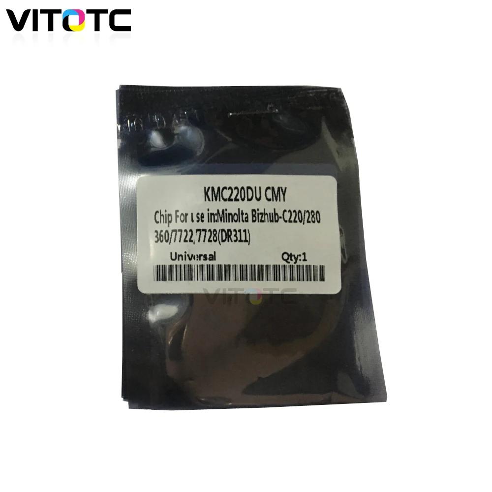 4 x DR 311 DR311 барабанный чип для Konica Minolta Bizhub C360 C280 C220 C 220 280 360 блок изображений