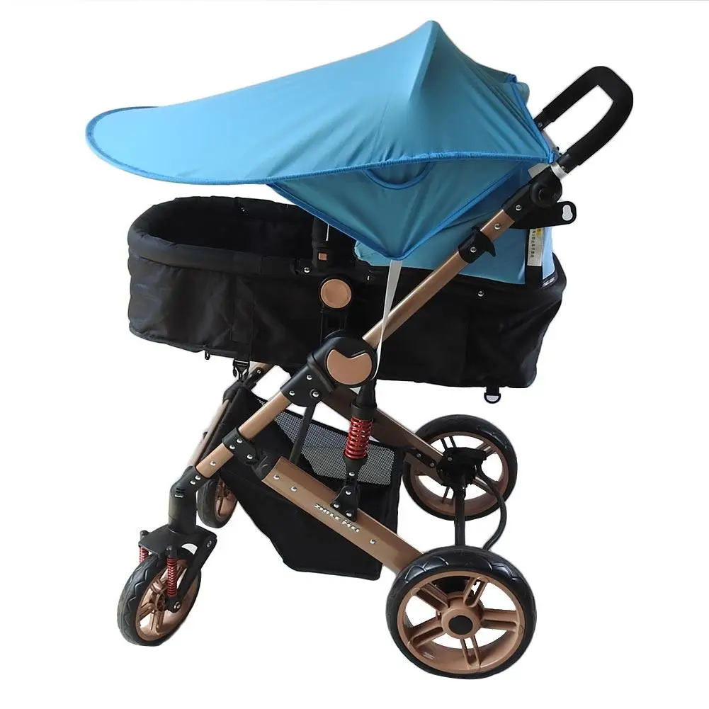 

Baby Anti-UV Stroller Cover Windproof Rainproof Sun Protection Folding Umbrella Awning Shelter With Pocket Universal Accessories