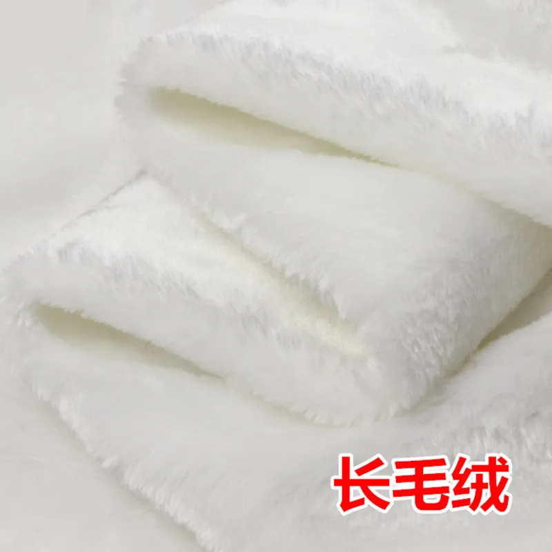 Длиной 1 метр плюшевые Ткань 100% полиэстер мягкий ворс 160 см Широкий для ткани