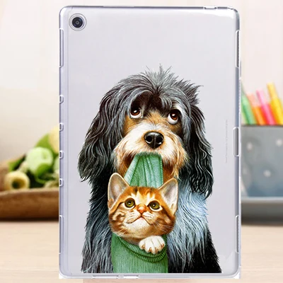 Новинка, мягкий ТПУ чехол с принтом для huawei MediaPad M5 lite, 10,1 дюймов, силиконовый чехол для телефона huawei MediaPad T5 10 10,1 - Цвет: k1