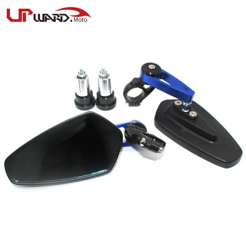 Blue Для YAMAHA NVX155 NVX AEROX 155 NMAX155 XMAX 250 300 400 XMAX300 мотоцикл 22 мм 7/" ручка бар ручки КОНЕЦ ЗАДНЕГО вида боковые зеркала - Цвет: Blue