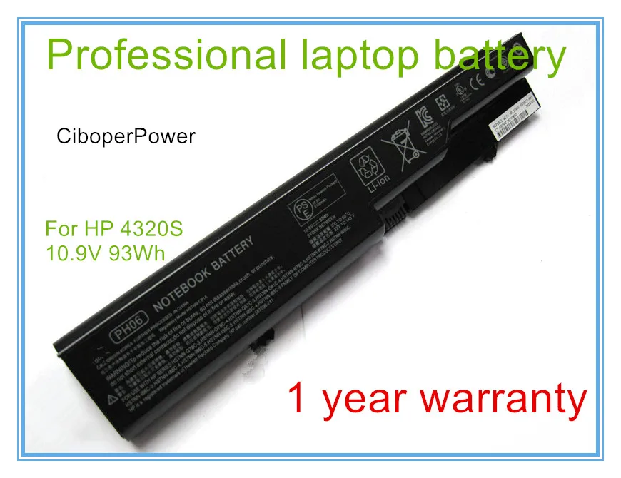 93Wh Оригинальный аккумулятор для ноутбука 4320s 4321s 4325s 4420s 4421s 4425s 4520s 4525s PH09 PH06 HSTNN-LB1B 9Cell