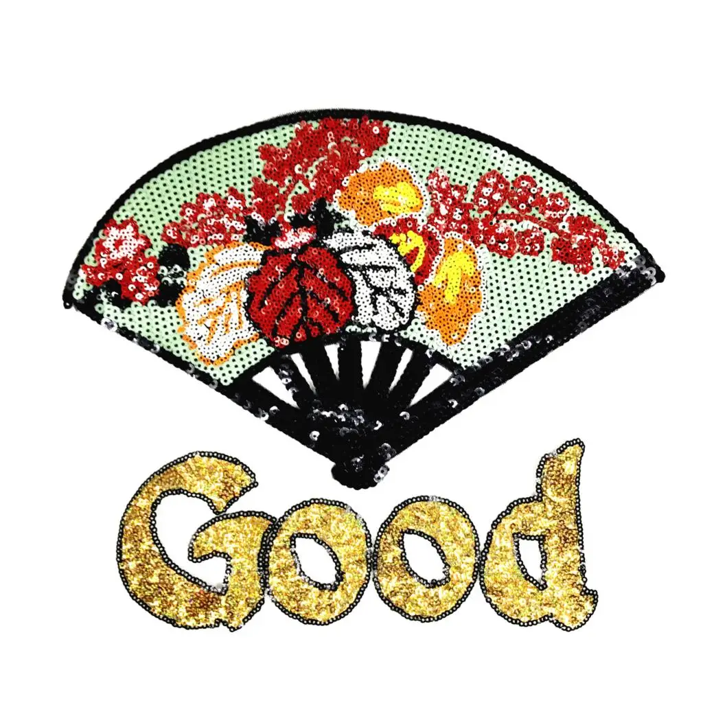 Нашивки для глажки веером одежды блестки наклейки одежды|Заплатки| |