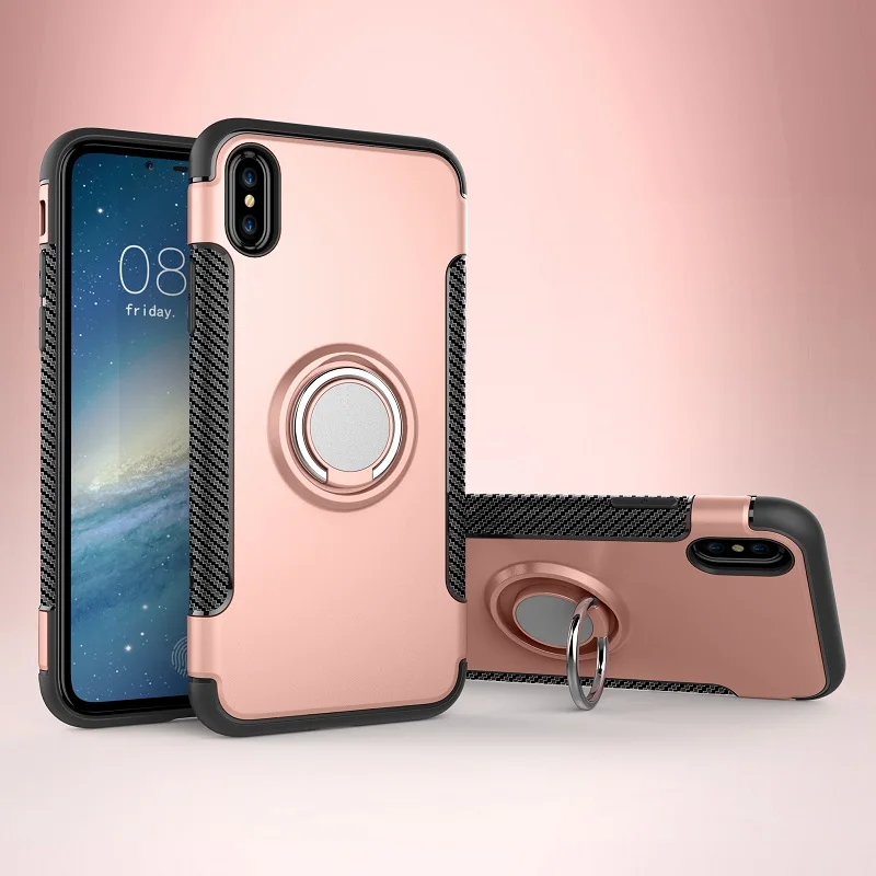 rose gold Чехлы fghgf для Iphone 5, 5S, SE, 6, 6 S, 7, 8 Plus, чехол Marvel, силиконовый Твердый PC, мягкое кольцо, броня, задняя крышка для Iphone X, XR, XS, Max, чехол - Цвет: rose gold