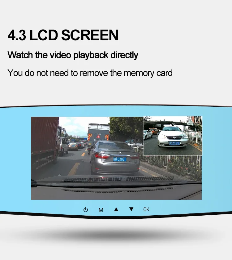 JADO D620S Автомобильный видеорегистратор Full HD 1080 P Автомобильные видеорегистраторы регистратор рекордер регистраторы 4.3 ЖК-экран Поддержка воспроизведения видео автомобильное зарядное устройство с USB