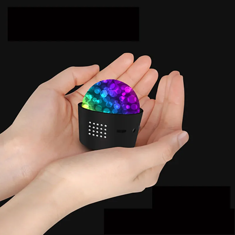 Портативная диджейская светодиодная Хрустальная шариковая лампа с голосовым