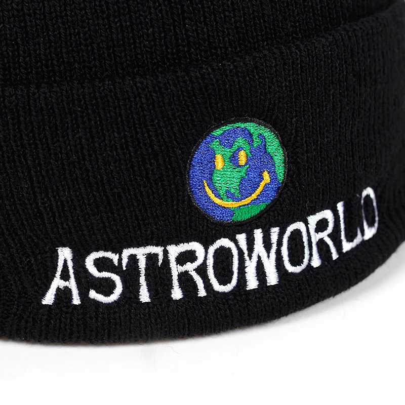 Travi$ Scott, вязаная шапка, новинка, ASTROWORLD, шапка, вышивка, Astroworld, лыжная, теплая, зимняя, унисекс, Lil, Peep Skullies Beanies
