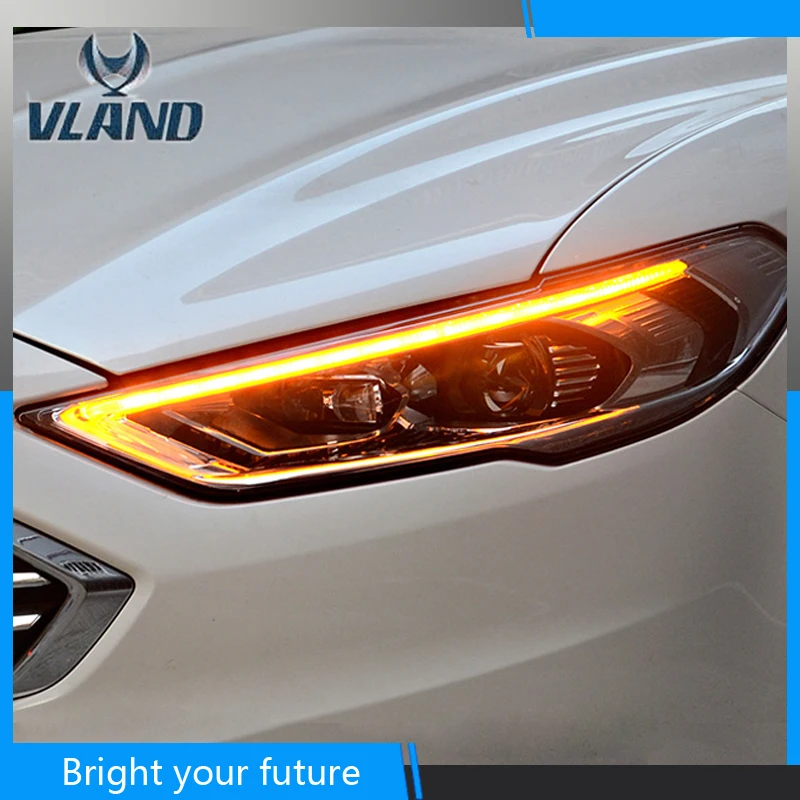 Передняя фара для Ford Mondeo Fusion Светодиодный прожектор дальнего света DRL