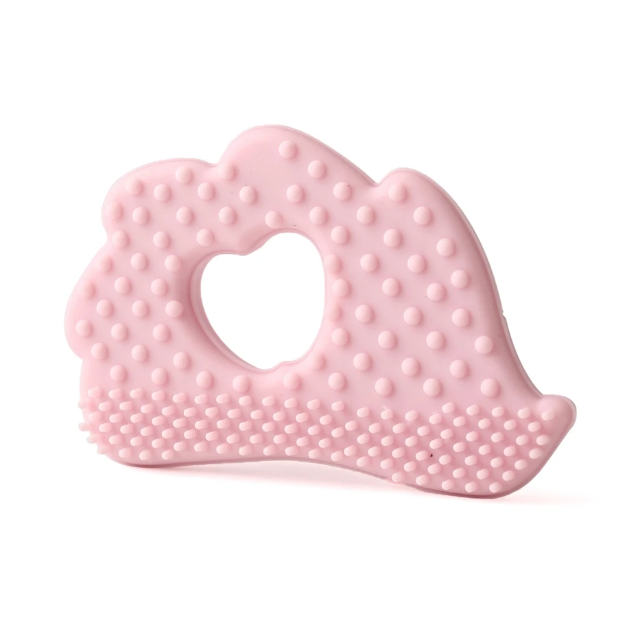 Mordedor de silicona de grado alimenticio para beb&eacute;, mordedor de dentici&oacute;n para beb&eacute;, juguete de regalo de erizo, porcupina, sin BPA, 1 ud.-3