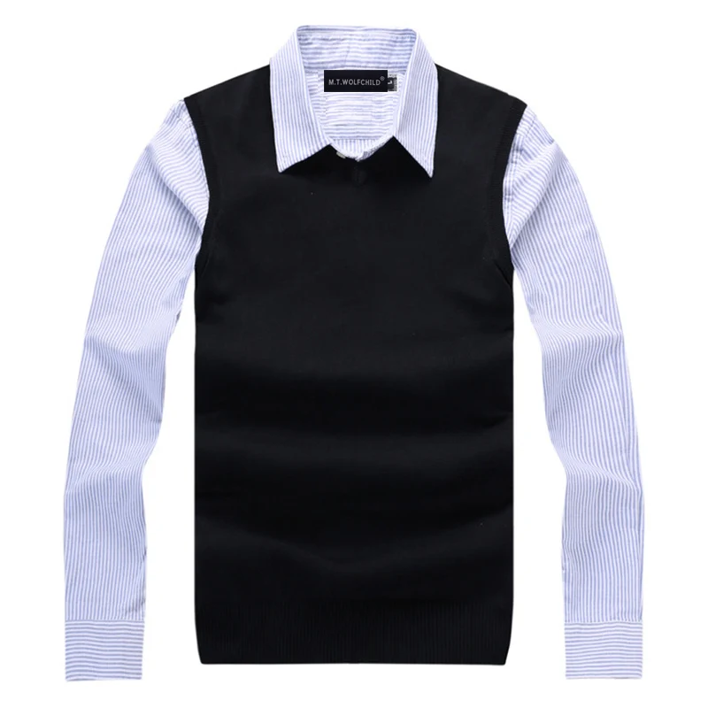 Бесплатная доставка 2018 новый стиль мужские пуловеры без рукавов с v образным