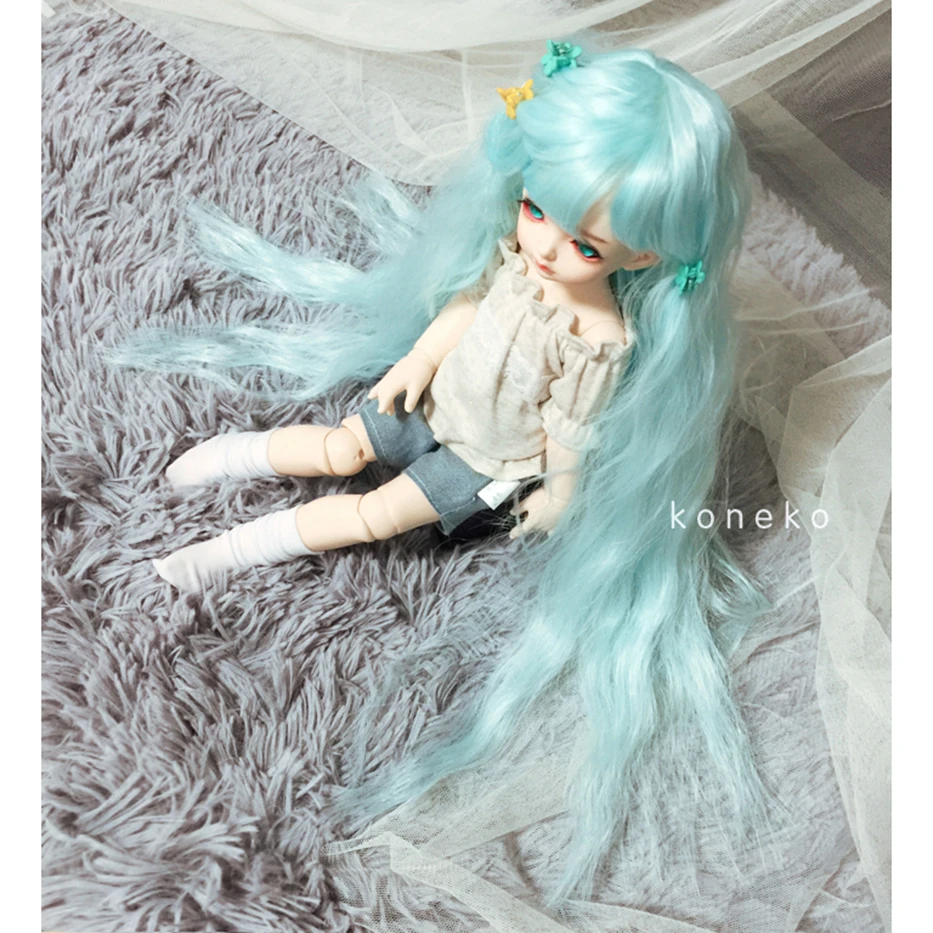 Волосы Allaosify Bjd размер 1/3 1/4 1/6 1/8 волосы BJD высокотемпературное волокно бесплатная