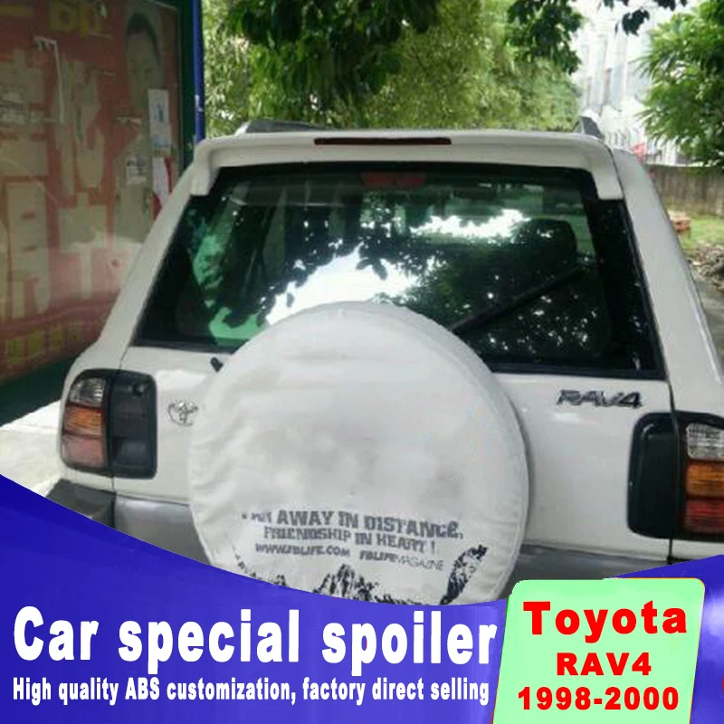 Для Toyota RAV4 1995-2000 пробивная установка высокого качества ABS сложенный спойлер автомобильный DIY краски аксессуары спойлеры