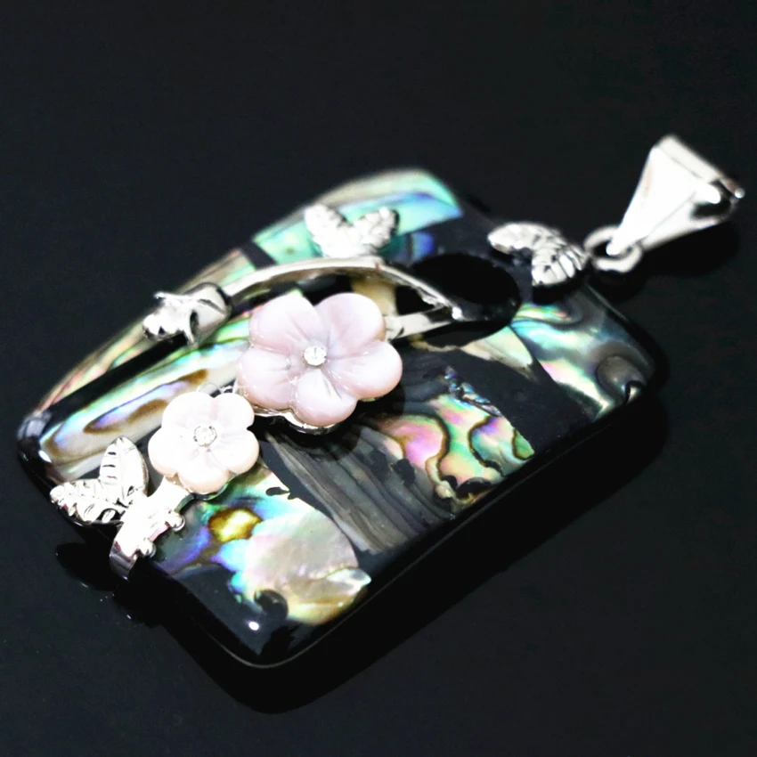 

Charming 9 style natural multicolor abalone shell pendant high grade women gifts diy chain jewelry findings accessories B1117