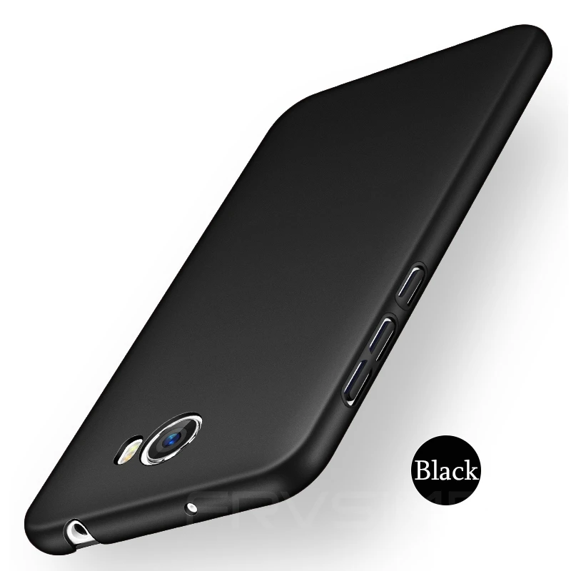 FRVSIMEM Чехол Жесткий PC для huawei Honor 5A LYO-L21 Y6 ii Compact CUN-U29 Y5 II CUN-L21 полный корпус Тонкий чехол PC Матовые чехлы - Цвет: Черный