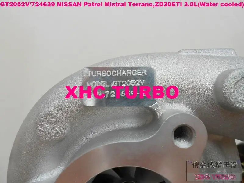 Новый турбокомпрессор GT2052V 724639-5006s 705954 для NISSAN Mistral Patrol Terrano ZD30DTI/ETI 3.0L 160HP (вода +